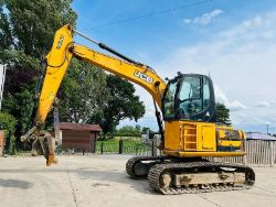 JCB JS160 HIGH RISED CABIN TRACKED EXCAVATOR *YEAR 2011* C/W GRAPPLE GRAB
