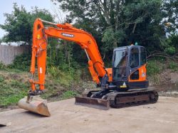 DOOSAN DX85 MIDI DIGGER 8.5 TON 2019, *TWIN LINES* NOT 5 6 7 9 TON