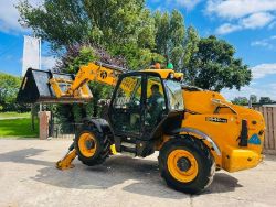 JCB 540-140 HI VIZ 4WD TELEHANDLER *YEAR 2017* C/W BUCKET & TINES