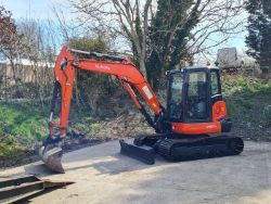 KUBOTA KX057-4 MIDI DIGGER 6 TON, 2015, *NEW STEEL TRACKS* 5 7 8 TON , U55-4