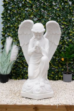 GORGEOUS TERRAZO MARBLE ANGEL GARDEN STATUE