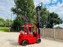 NISSAN FORKLIFT C/W SIDE SHIFT & 2 STAGE MAST