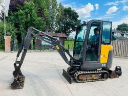 VOLVO EC15D EXCAVATOR *YEAR 2017, 1461 HOURS* C/W QUICK HITCH & 3X BUCKETS