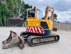 HYUNDIA 80CR TRACKED EXCAVATOR *ZERO SWING, YEAR 2015* C/W 3 X BUCKETS