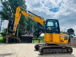 JCB JS160 HIGH RISED CABIN TRACKED EXCAVATOR *YEAR 2014* C/W GRAPPLE GRAB