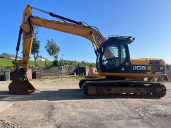 2010 JCB JS 220 EXCVAVATOR DIGGER 11000 HRS UNDERCARRIAGE 90% TWIN LINE PIPEWORK