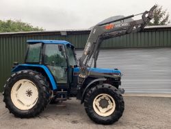 FORD 7840 TRACTOR WITH POWER LOADER 2860 HOURS