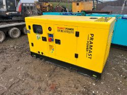 2023 PRAMAST 4 CYLINDER DIESEL ENGINE 33 KVA GENERATOR NEW AND UNUSED