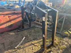 KINSHOFFER ROTATING BLOCK GRAB HIAB CRANE FORKLIFT TELEHANDLER WAGON