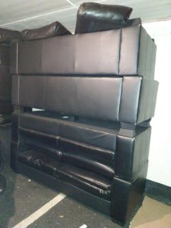 8 X COUCHES 3 SEATERS