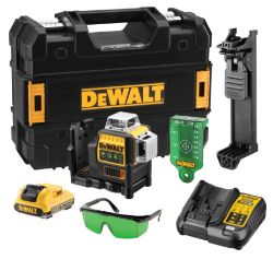DEWALT MULTI LINE LASER GREEN WITH 2AH 10.8V BATTERY DCE089D1G-GB RRP £499
