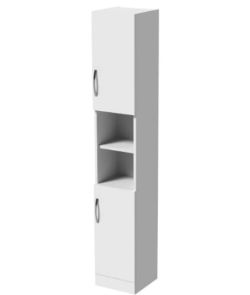 TALL TOWER STORAGE UNIT WHITE GLOSS 300MM RRP £139