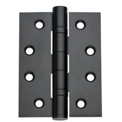 BALL BEARING HINGE STAINLESS STEEL MATT BLACK 102MM - PACK OF 3 RRP £12