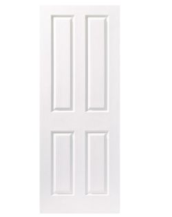 WICKES CHESTER INTERNAL MOULDED DOOR WHITE PRIMED GRAINED 4 PANEL 1981 X 838MM RRP £42