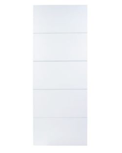 WICKES HALIFAX INTERNAL MOULDED DOOR WHITE PRIMED 5 PANEL 1981 X 838MM RRP £47