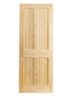 WICKES SKIPTON INTERNAL FIRE DOOR CLEAR PINE 4 PANEL 1981 X 762MM RRP £144