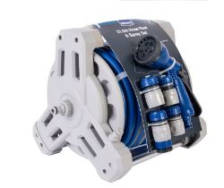 WICKES 25M HOSE REEL WITH 1.5M FEEDER HOSE AND SPRAY GUN SET RRP £38