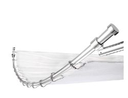 CROYDEX LUXURY CURVED SHOWER CURTAIN RAIL RRP £35