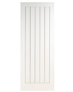 WICKES INTERNAL COTTAGE MOULDED DOOR WHITE PRIMED 5 PANEL 1981 X 838MM RRP £42