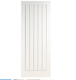 WICKES INTERNAL COTTAGE FIRE DOOR WHITE GRAINED MOULDED 5 PANEL 1981 X 762MM RRP £110