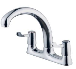 WICKES MODENA DECK MIXER KITCHEN SINK TAP CHROME RRP £47