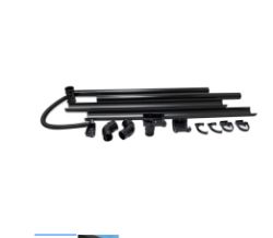 FLOPLAST MINIFLO HALF SHED WATER BUTT GUTTERING PACK - BLACK RRP £30