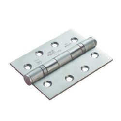 4FIREDOORS BALL BEARING HINGES SATIN STEEL 102 X 76 X 3MM PK3 RRP £16