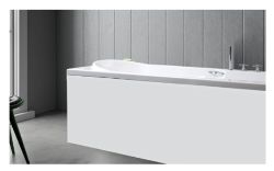 MDF VINYL WRAPPED BATH PANEL FRONT WHITE WITH PLINTH - 1700MM RRP £55