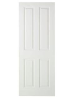 WICKES INTERNAL MOULDED DOOR WHITE PRIMED SMOOTH 4 PANEL 1981 X 762MM RRP £44