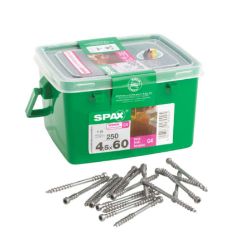 SPAX DECKING SCREWS 4.5 X 60MM PACK 250 RRP £18