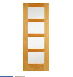 MARLOW 4PS GLZ OAK VNR DOOR 1981X762MM RRP £139