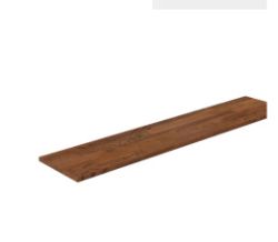 SMOKED BROWN OIL RUSTIC OAK SHELF 22 X 300MM X 1200MM RRP £33