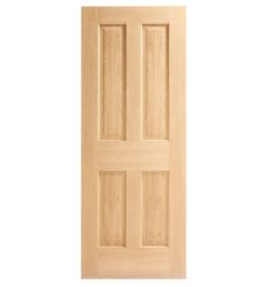 WICKES COBHAM OAK VENEER 4 PANEL INTERNAL DOOR - 1981 X 762MM RRP £115