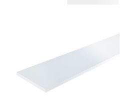 MFC WHITE GLOSS SHELF 1200 X 305 X 18MM RRP £16