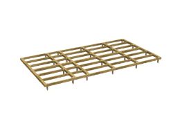 POWER SHEDS 18 X 10FT PRESSURE TREATED GARDEN BUILDING BASE KIT RRP £430