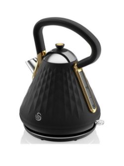 SWAN GATSBY/DIAMOND RANGE KETTLE - BLACK RRP £54