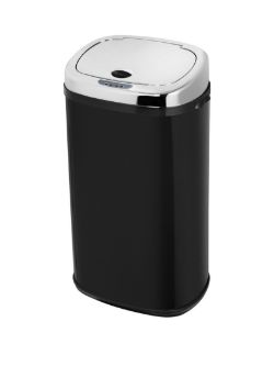 BLACK 42 LITRE SQUARE SENSOR BIN RRP £80