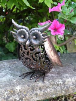 SOLAR SILHOUETTE OWL LIGHT RRP £15