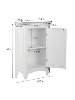 GLANCY 1 DOOR CORNER FLOOR CABINET RRP £129