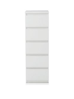 LISSON 5 DRAWER NARROW CHEST RRP £119