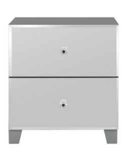 NEW BELLAGIO 2 DRAWER BEDSIDE CHEST RRP £119