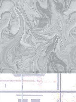 GREY MARBLE PRINTED BLACKOUT ROLLER BLIN RRP £30