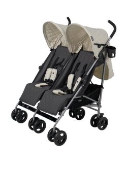CREAM MELANGE DOUBLE STROLLER RRP £150