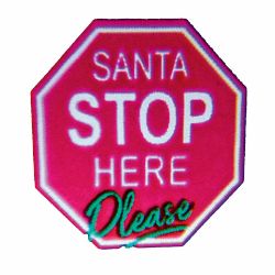 OUTDOOR LED SANTA STOP HERE SIGN CHRISTMAS PROJECTOR SPIKE LIGHT XMAS DECORATION