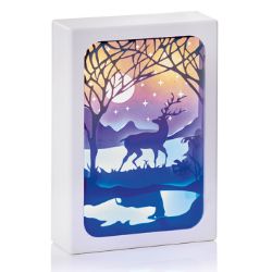 PREMIER WOODLAND SCENE CHRISTMAS DIORAMA LIGHT UP BOX
