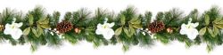 250CM RUSTIC CHRISTMAS BERRY PINECONE GARLAND STAIRS FIREPLACE MANTEL DECORATION