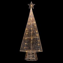 58CM LIT METAL TREE, ROSE GOLD, 30 WARM WHITE LEDS