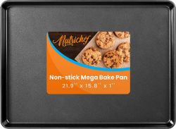 MEGA DEAL!!!! 144 X NEW NUTRICHEF NCLGBLK1 NONSTICK COOKIE SHEET BAKING TRAY MEGA PAN RRP £3888