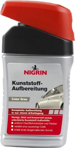 X250 BOTTLES OF AUTOMOTIVE PLASTIC CLEANER DAHSBOARD GREY 300ML NIGRIN 74326