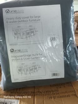 PALLET OF 72 X BRAND NEW GREY OUTDOOR FURNITURE COVERS